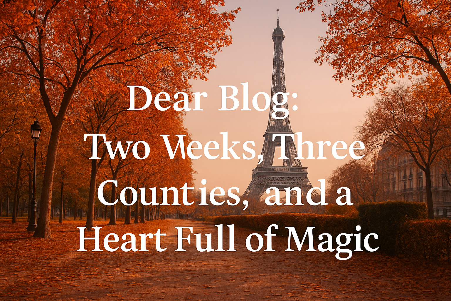 Dear Blog: Two Weeks, Three Countries, and a Heart Full of Magic